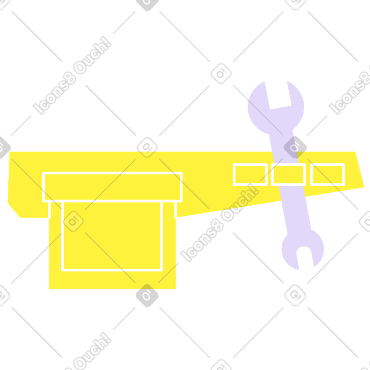 Ilustração de Cinto construtor em no estilo Mellow para baixar em PNG, SVG