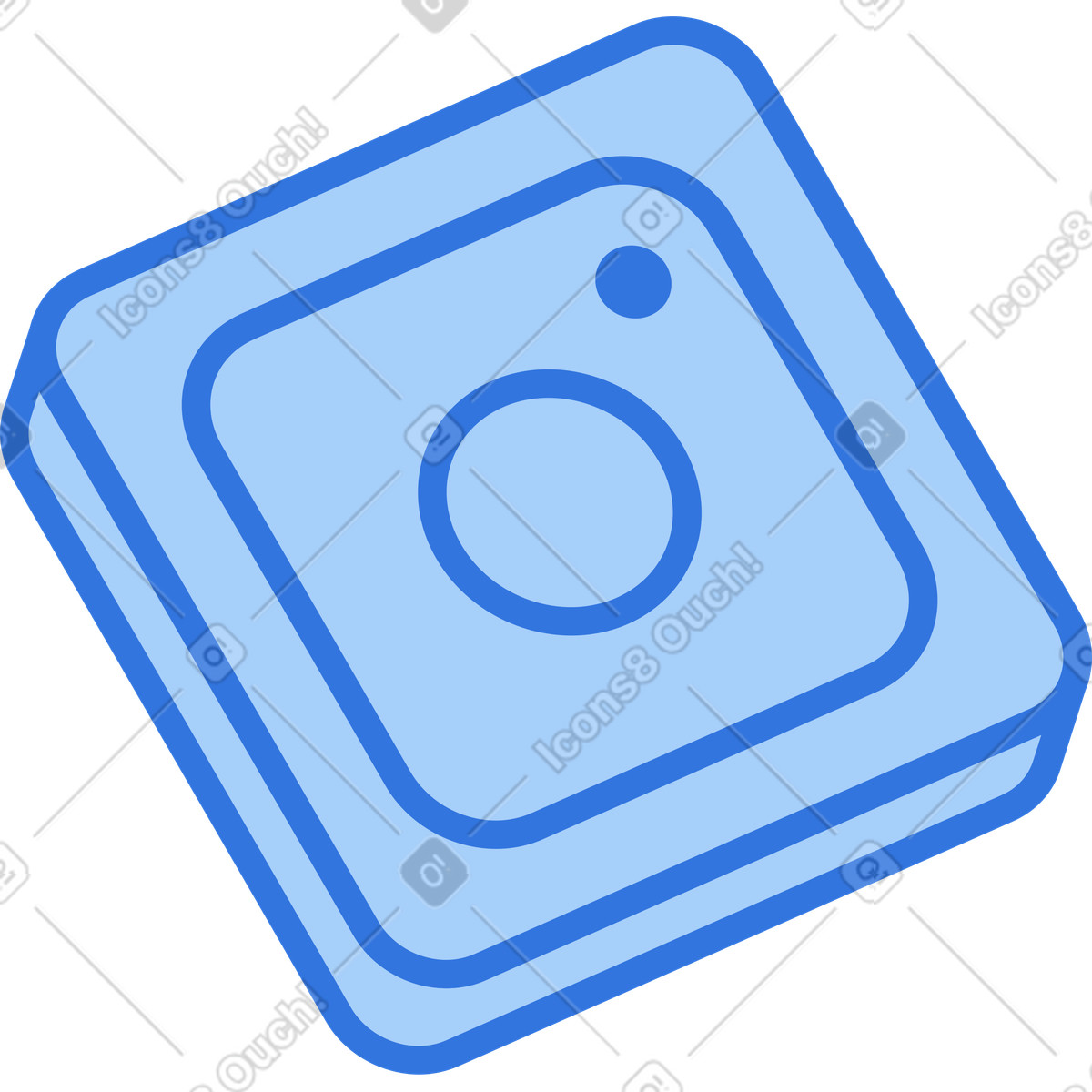 Icona del logo di instagram illustrazione in stile Sky scarica in PNG, SVG