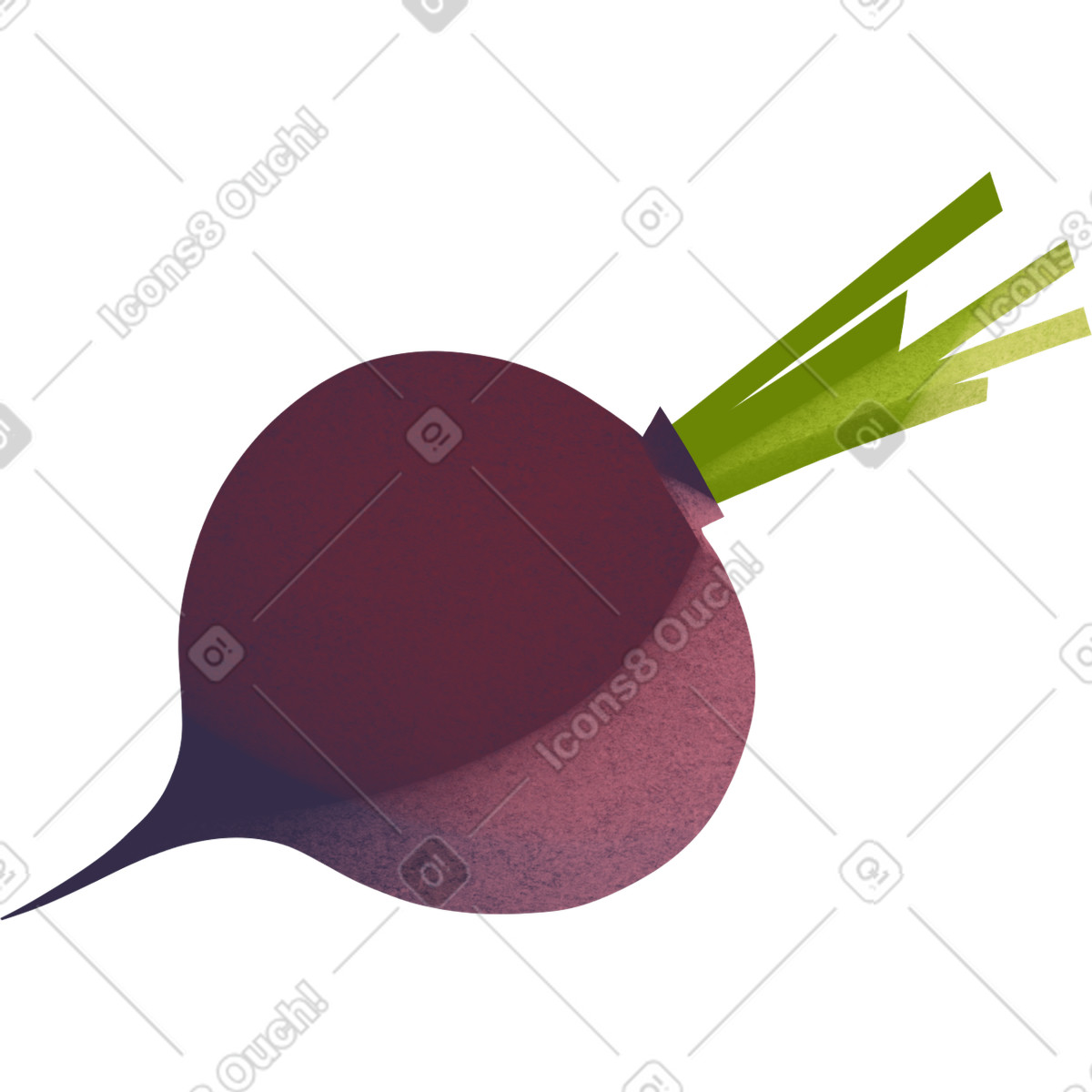 Ilustración Purple beetroot en estilo Shine a descargar en PNG y SVG