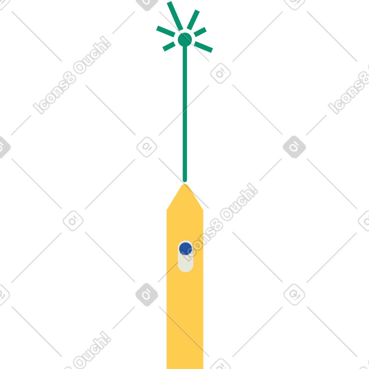 Laser pointer illustration in PNG, SVG