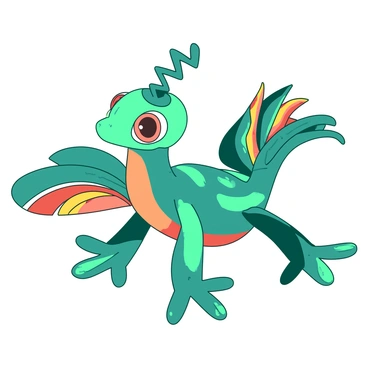 A unique creature invented by Steve Ash, featuring imaginative features and colors