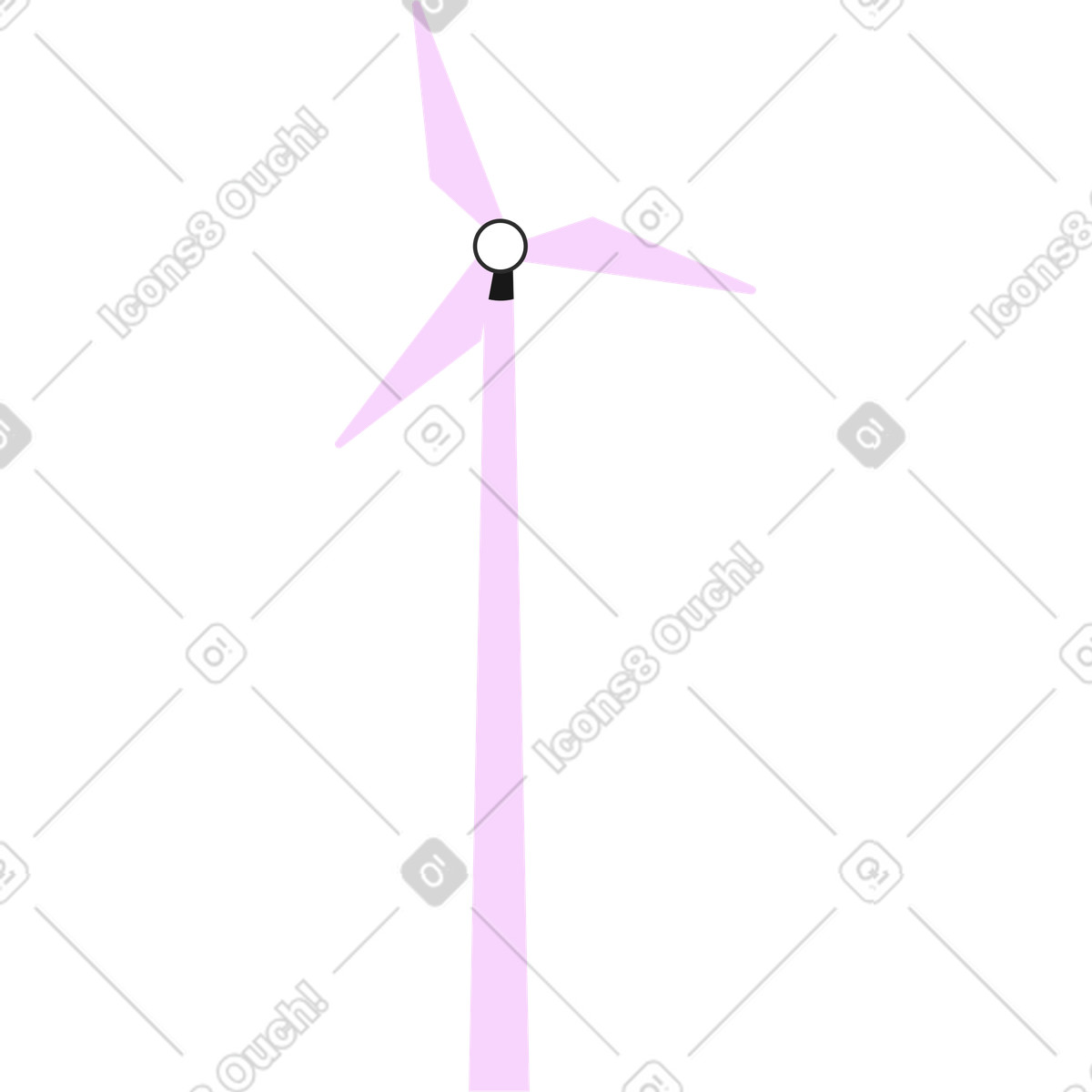 Ilustração animada de Moinho vento em no estilo Marginalia para baixar em GIF, Lottie (JSON), AE