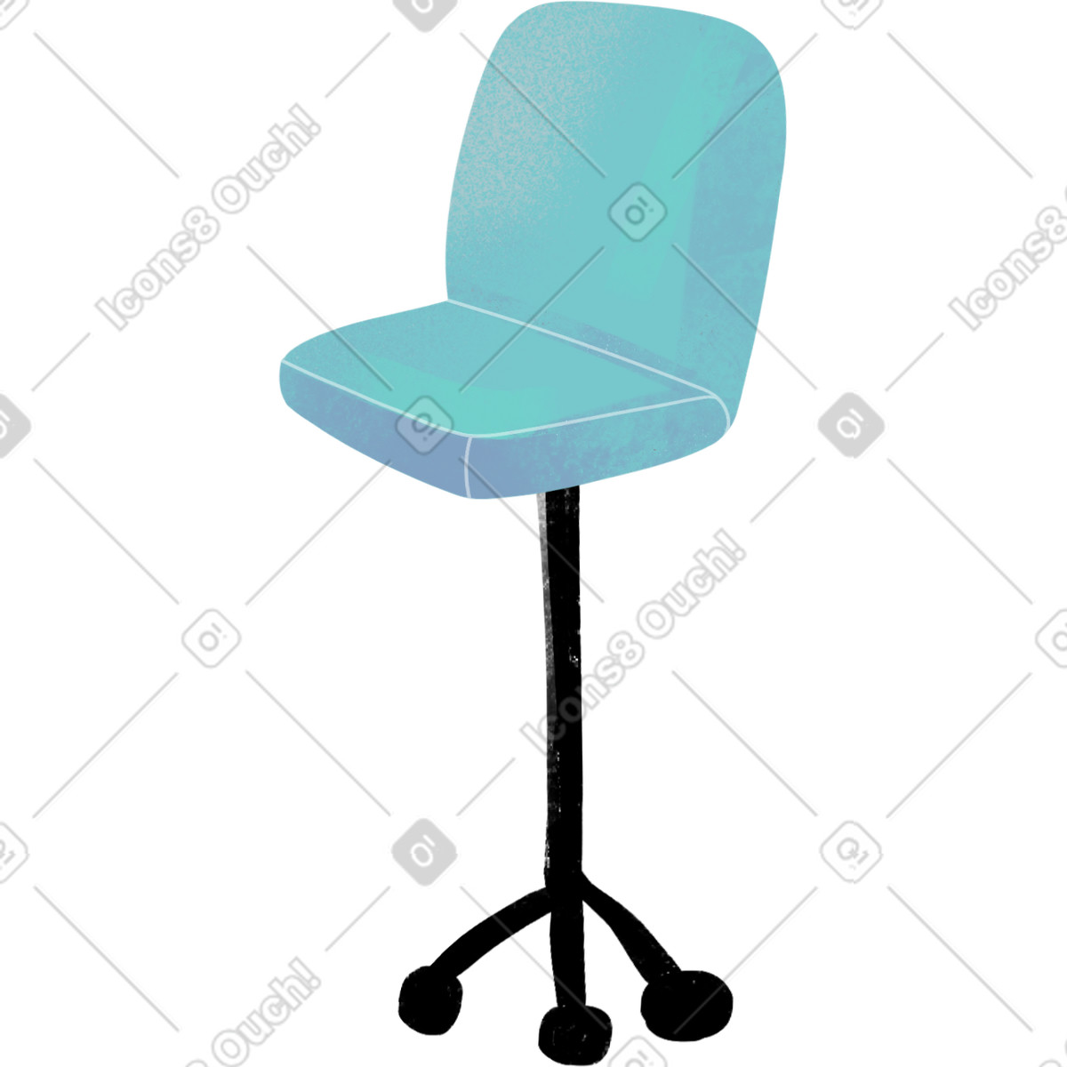Armchair illustration in Fabulous style download in PNG, SVG