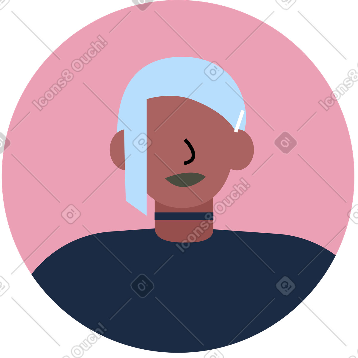 Ilustração de Avatar mulher em no estilo Vector para baixar em PNG, SVG