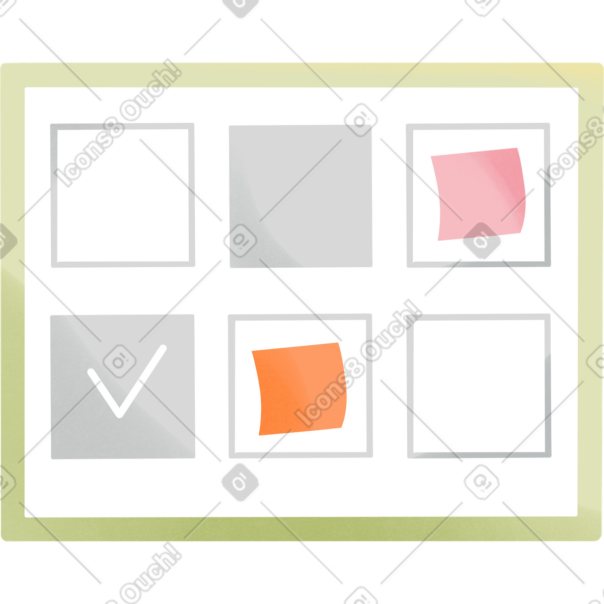 Ilustração de Planning board em no estilo Shine para baixar em PNG, SVG