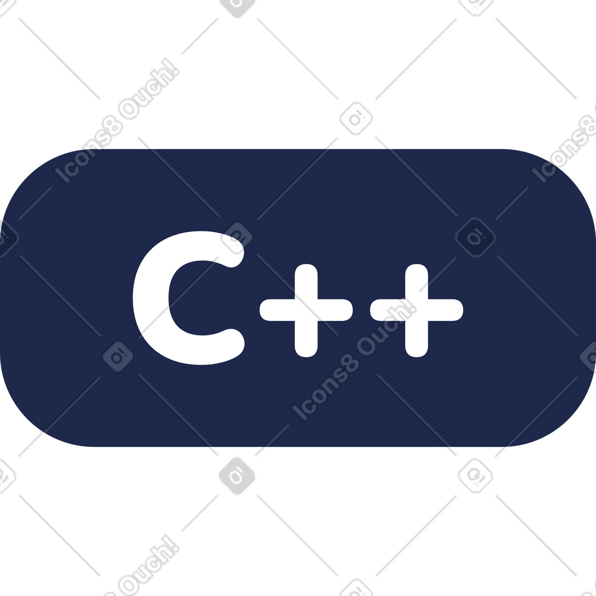 Icona c++ illustrazione in stile Outline scarica in PNG, SVG