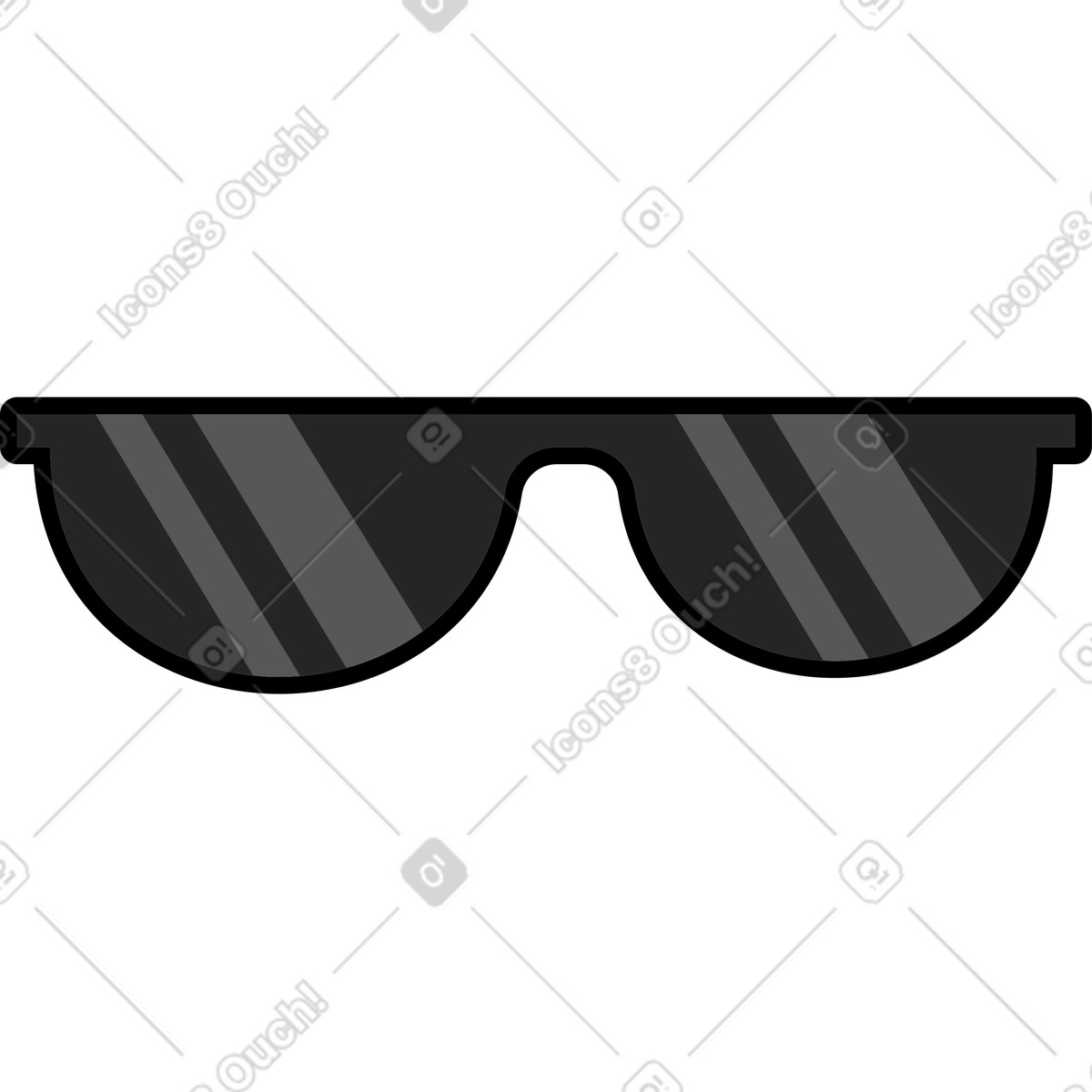 Bicchieri illustrazione in stile Kitekat scarica in PNG, SVG