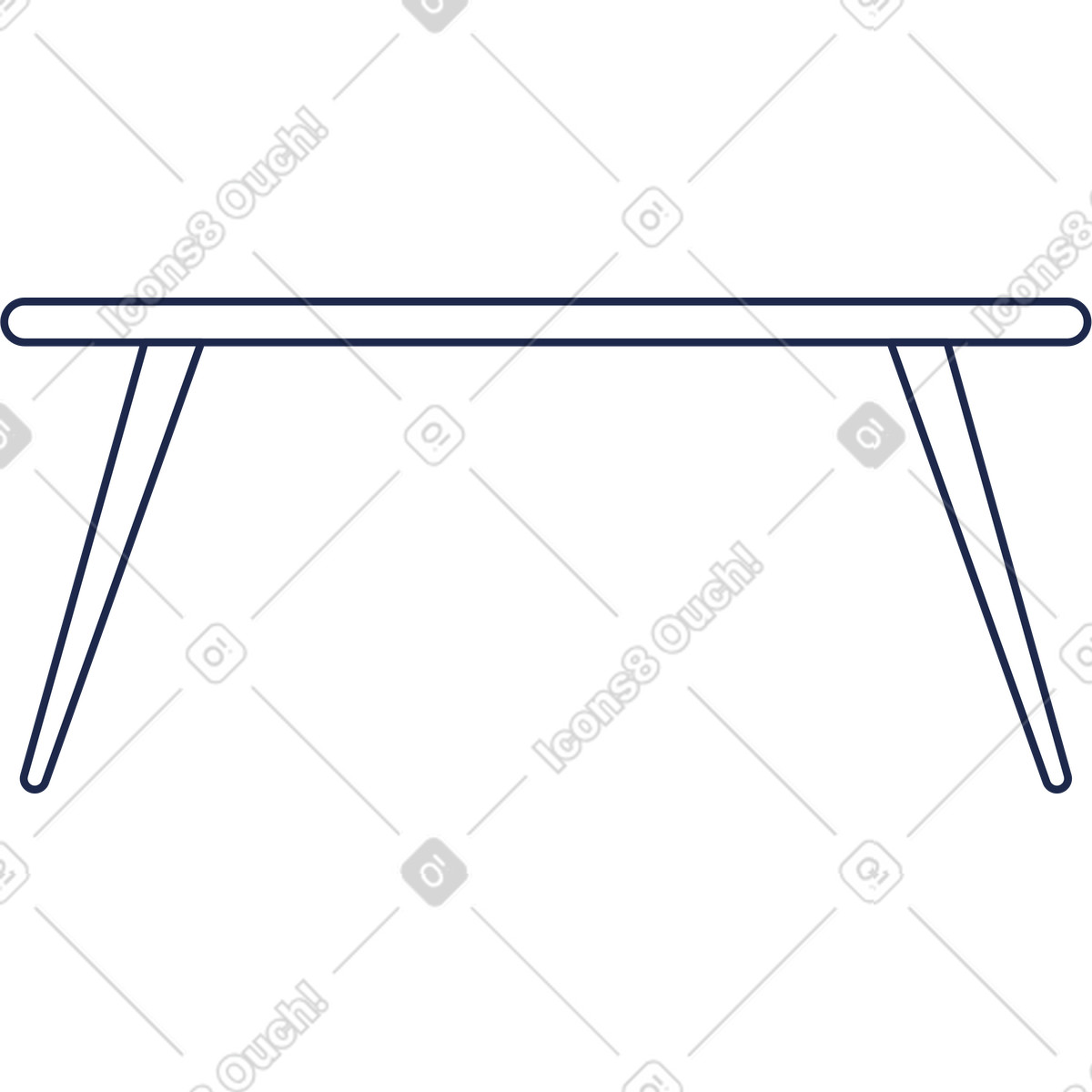 Tabelle-Illustration im Outline-Stil als Download in PNG, SVG
