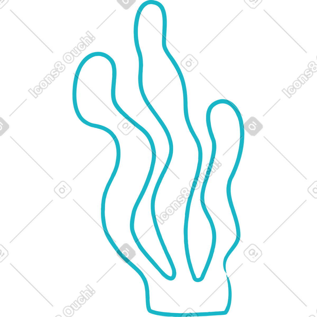 Ilustración Algas en estilo Lime a descargar en PNG y SVG