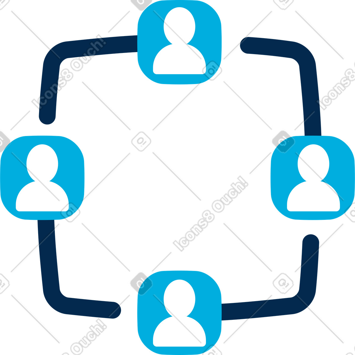 Network illustration in PNG, SVG, GIF formats