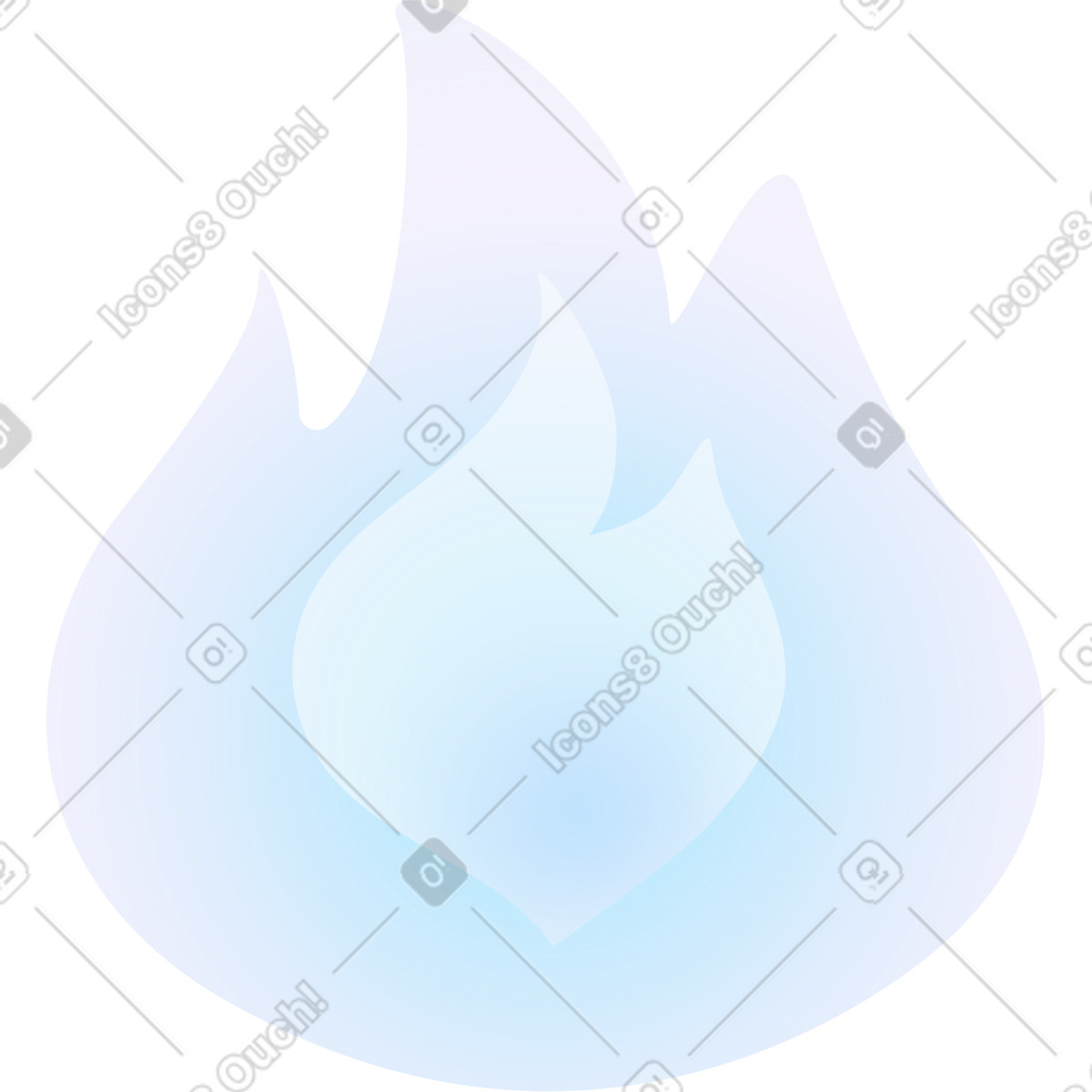 Burning fire illustration in Hi-tech style download in PNG, SVG