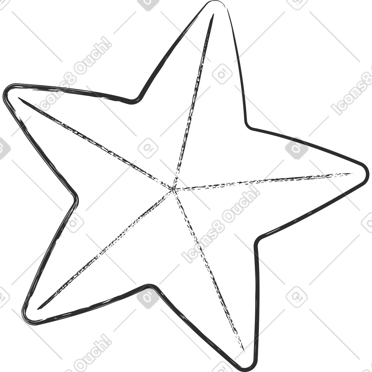 Illustration Grande star dans le style Graphite à télécharger aux formats PNG, SVG