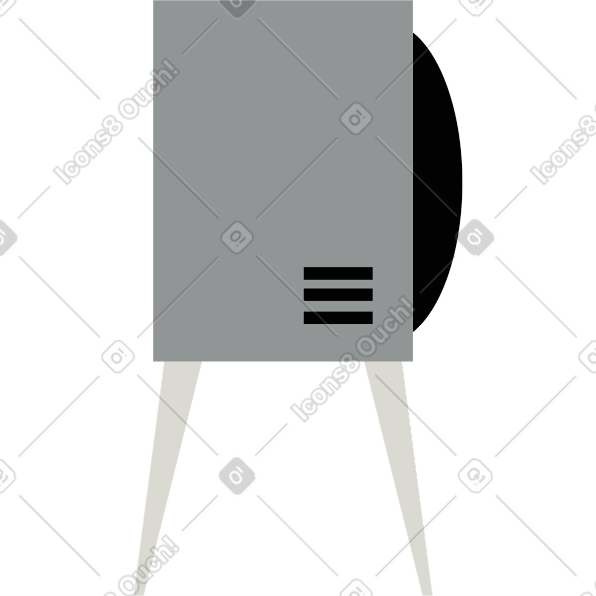 下载 Burgundy 风格的 电视 插画，支持 PNG、SVG 格式