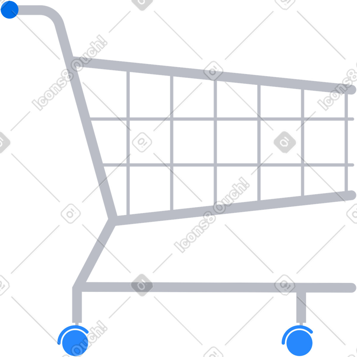 下载 Urban 风格的 超市手推车 插画，支持 PNG、SVG 格式