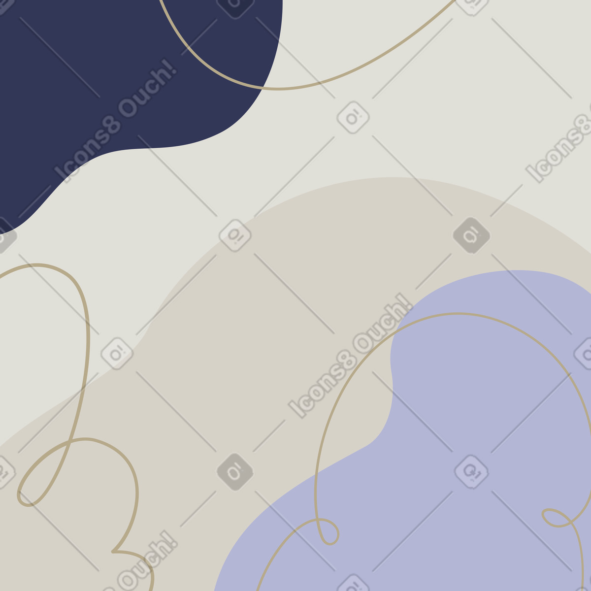 Sfondo astratto beige con linee illustrazione in stile Experimental scarica in PNG, SVG