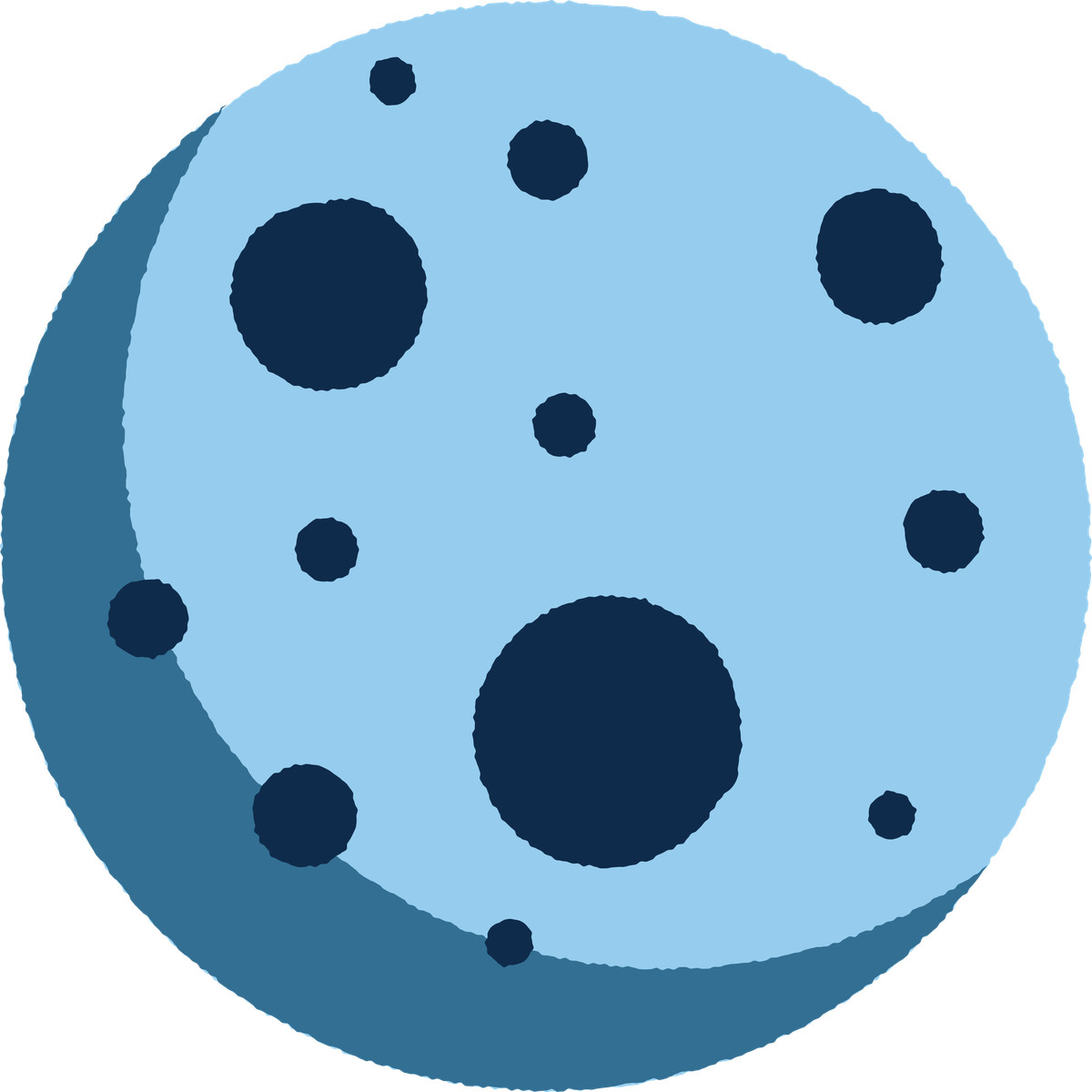 Ilustração de Moon em no estilo Cherry para baixar em PNG, SVG