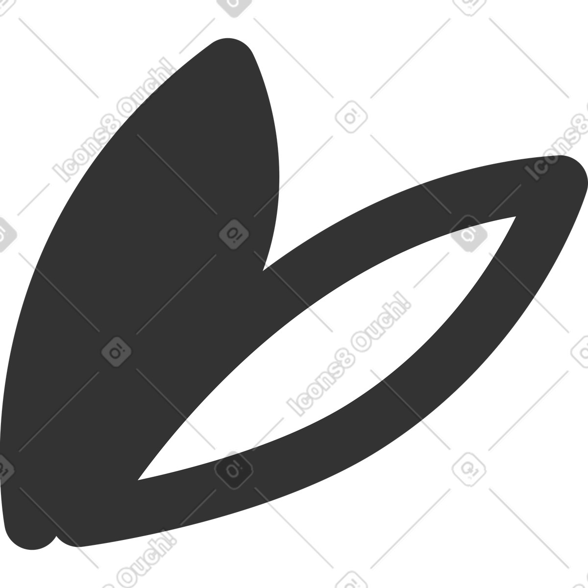 Ilustração de Folha em no estilo Crayon para baixar em PNG, SVG