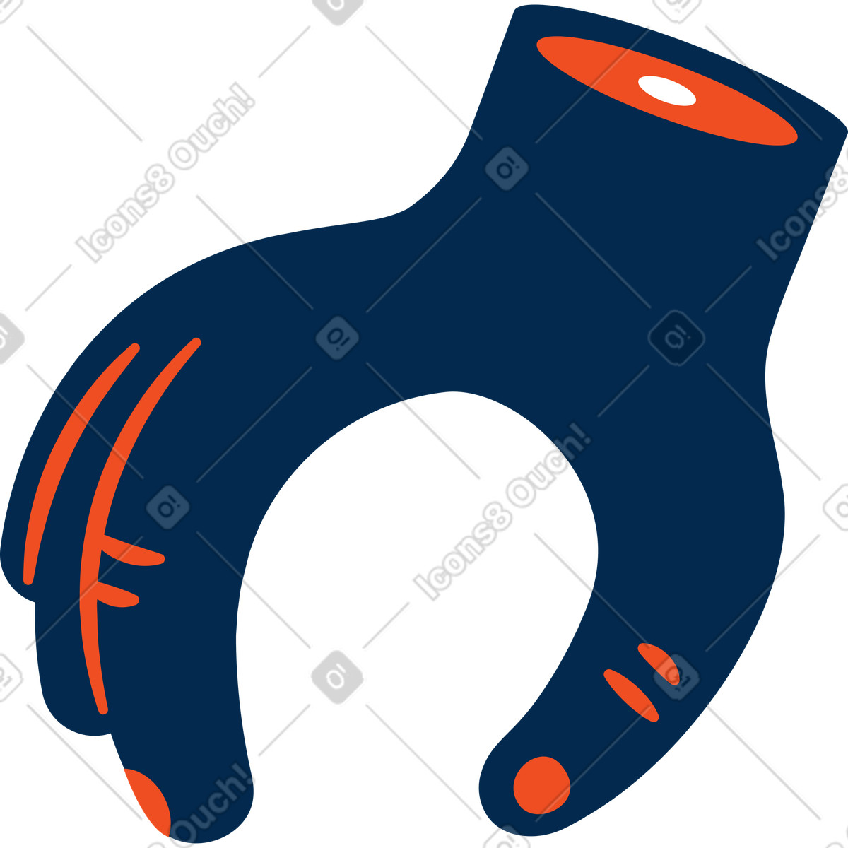 Mano illustrazione in stile Flame scarica in PNG, SVG