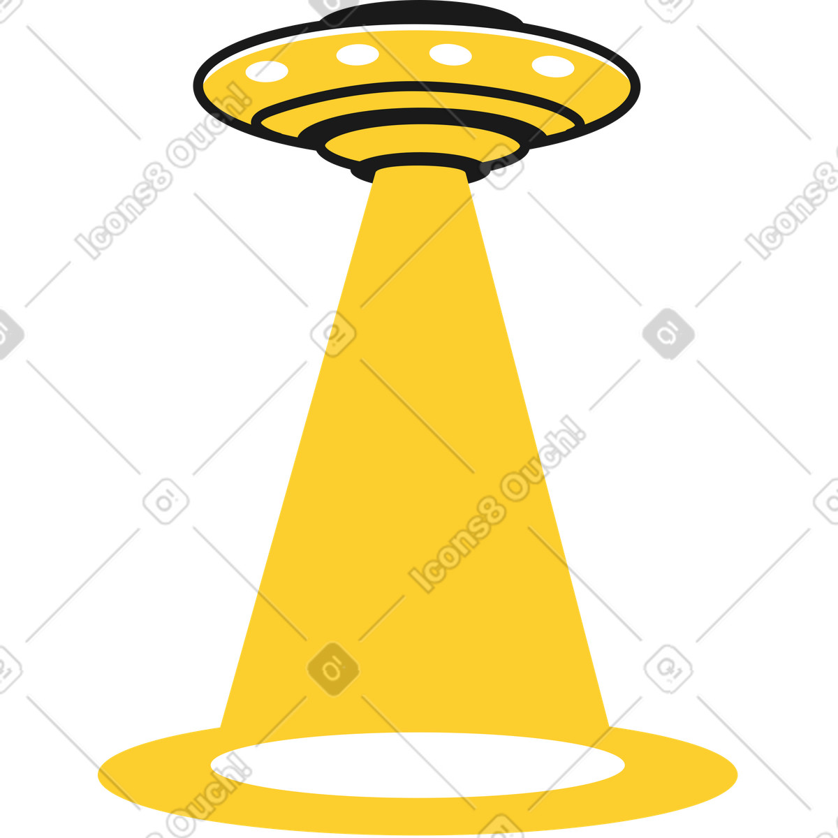 Ufo piccolo illustrazione in stile Taxi scarica in PNG, SVG