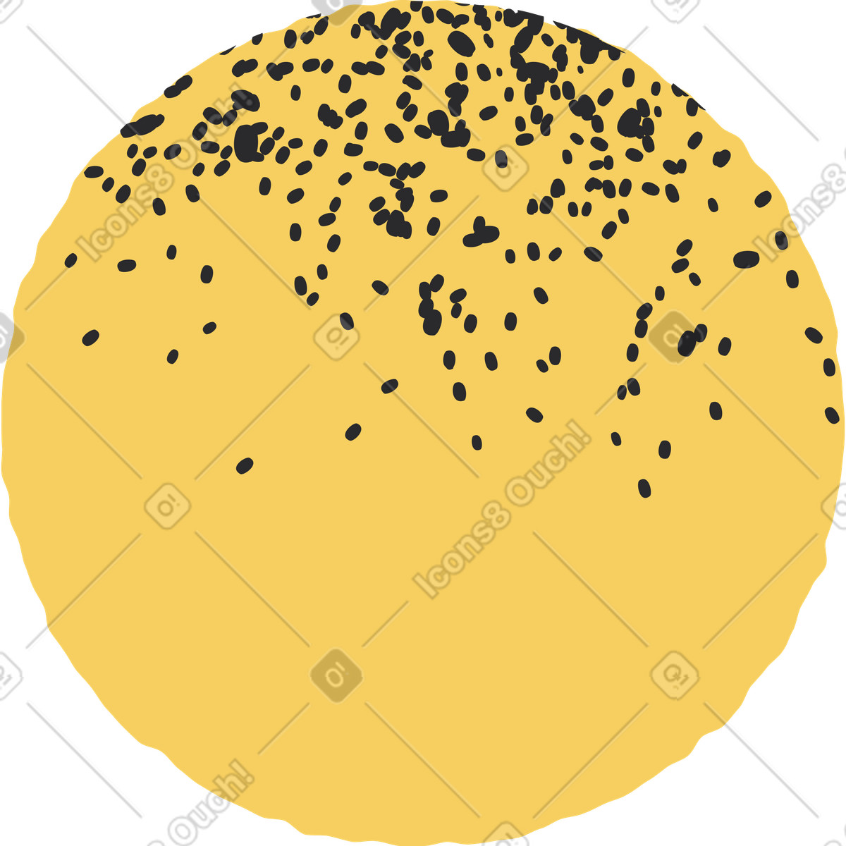 Kreis-Illustration im Pablo-Stil als Download in PNG, SVG