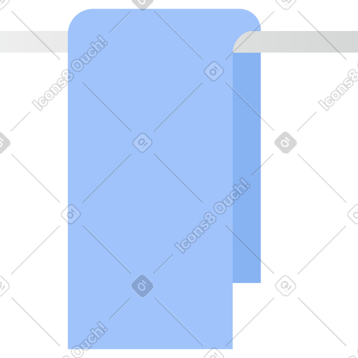 Towel illustration in Clip style download in PNG, SVG