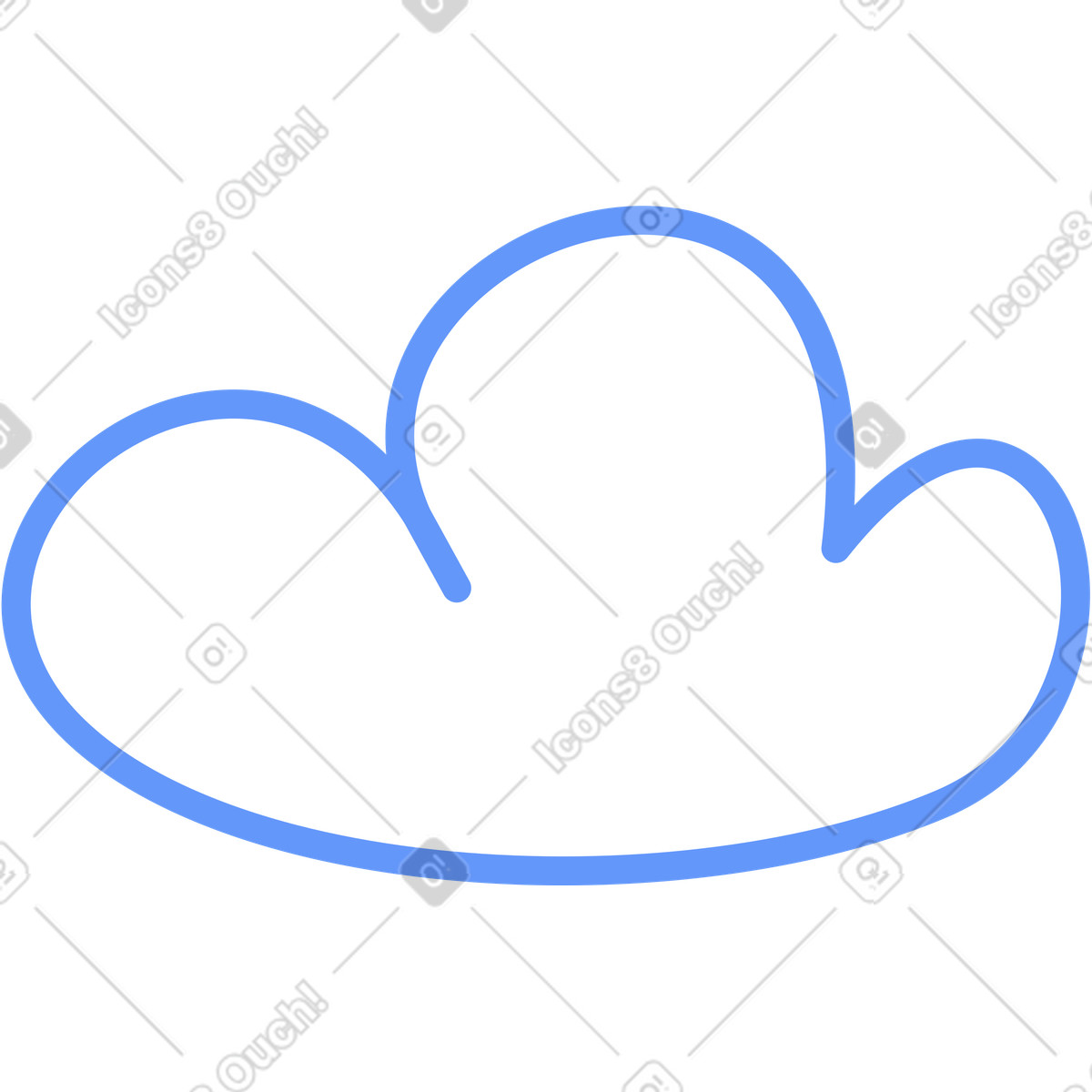 Illustration Nuage dans le style Plain à télécharger aux formats PNG, SVG