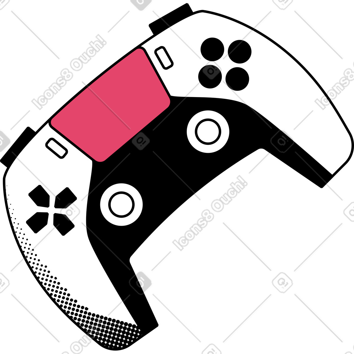 Ilustração de Controle em no estilo Memphis para baixar em PNG, SVG