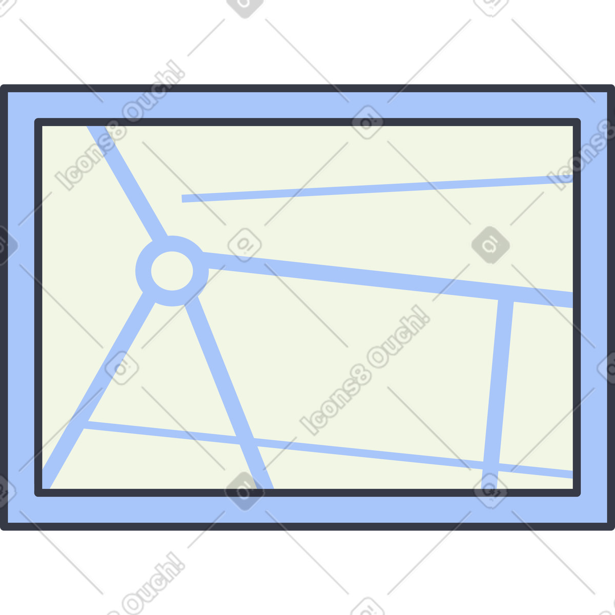 Иллюстрация Карта в стиле Abstract — скачать в форматах PNG, SVG