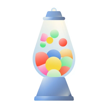 A vibrant lava lamp is prominently displayed, featuring a body of clear liquid with colorful wax bubbles inside. The wax bubbles vary in shades of red, blue, yellow, and green, creating a lively contrast against the clear liquid. Some bubbles are rising towards the top of the lamp while others are descending, illustrating the movement of convection currents. The lamp has a glossy metallic base and a matching cap, and it emits a soft glow, enhancing the visual effect of the dancing bubbles. The background is a simple, neutral color to emphasize the vibrant colors of the lava lamp.