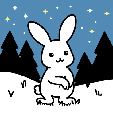 The moment the Velveteen Rabbit becomes real under a starlit sky