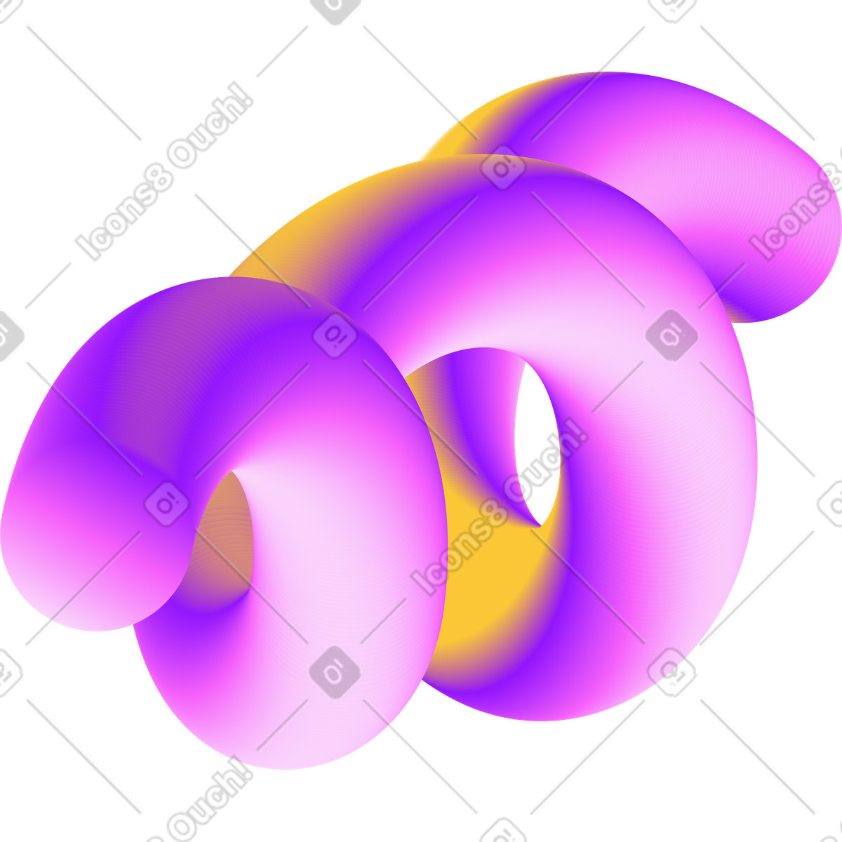 Illustration Purple curved shape dans le style Forms à télécharger aux formats PNG, SVG