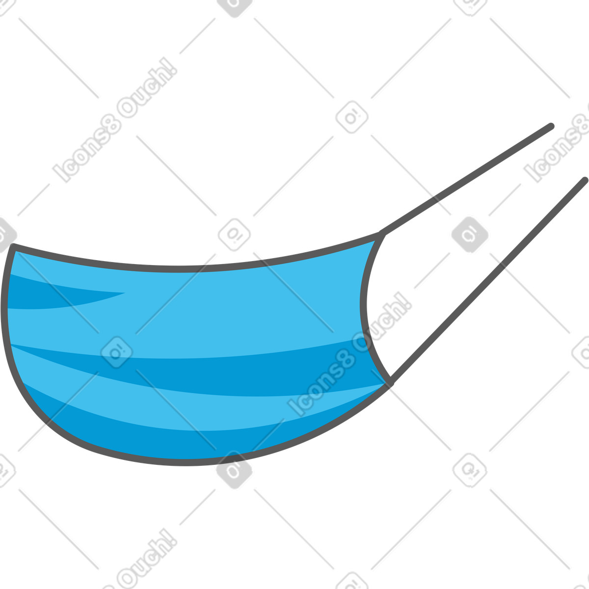 Maschera illustrazione in stile Kitekat scarica in PNG, SVG
