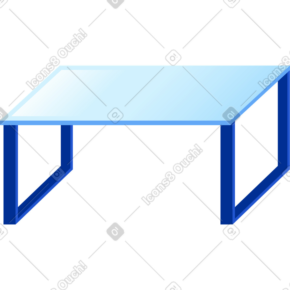 Ilustração de Mesa escritório em no estilo Glossy para baixar em PNG, SVG