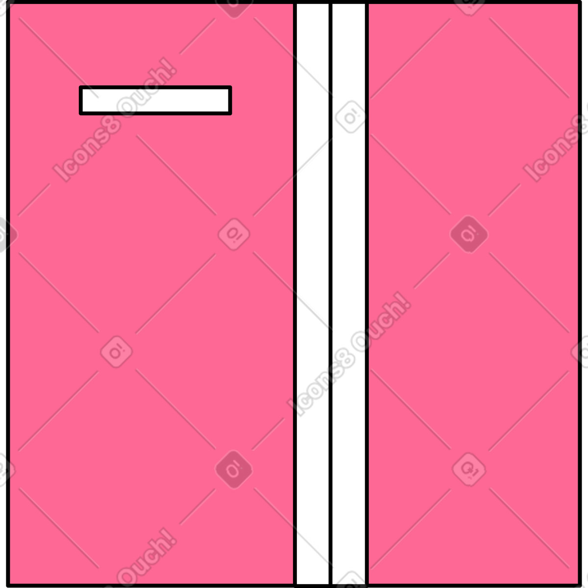 Pink package box illustration in Bloom style download in PNG, SVG