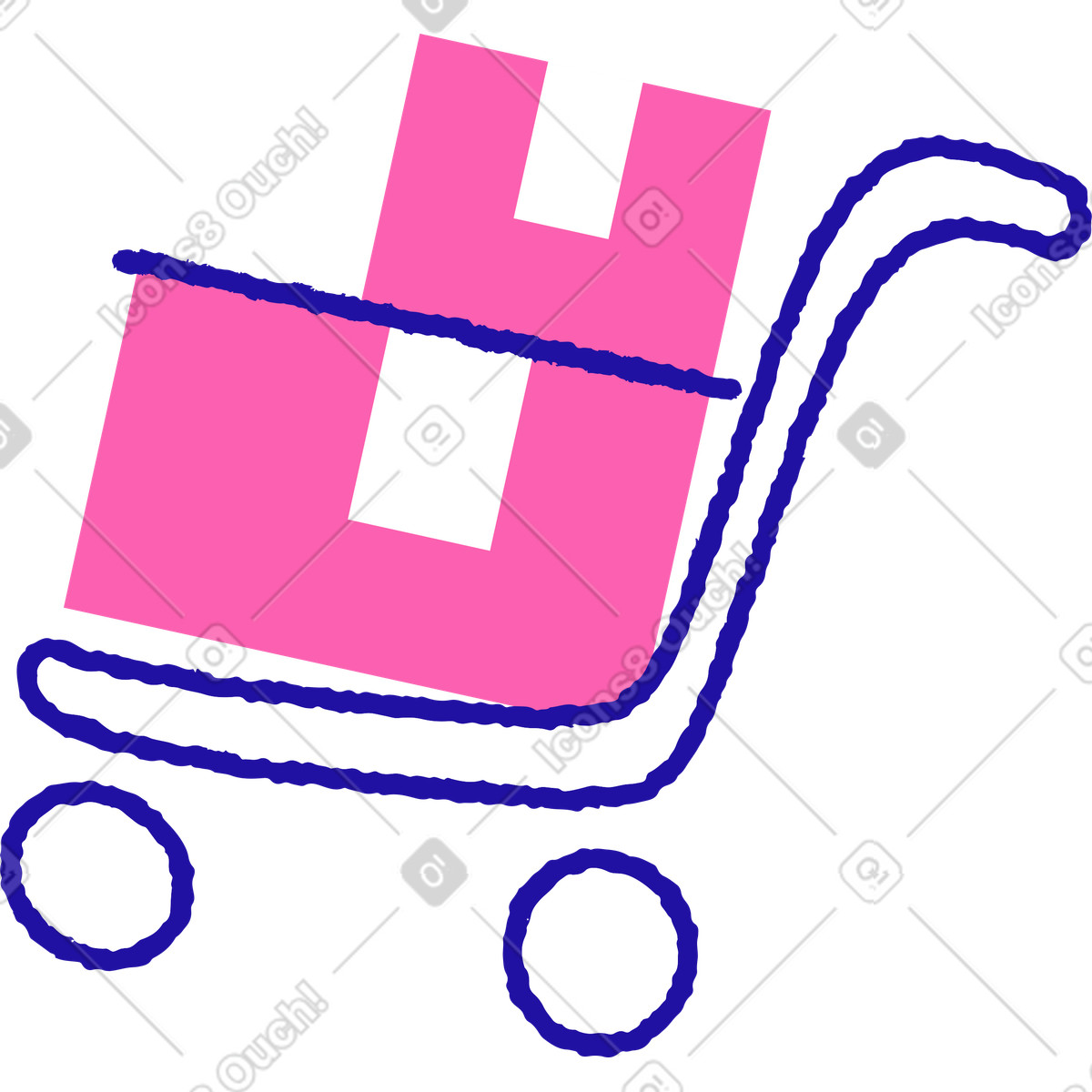 Illustration Charretée dans le style Whimsy à télécharger aux formats PNG, SVG