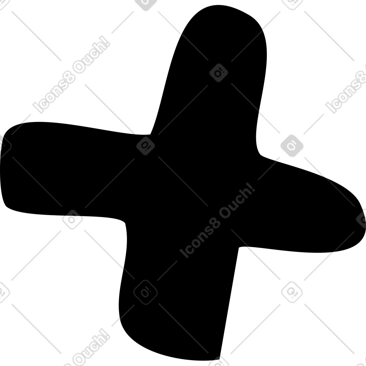 Illustration Symbole plus noir dans le style Line à télécharger aux formats PNG, SVG
