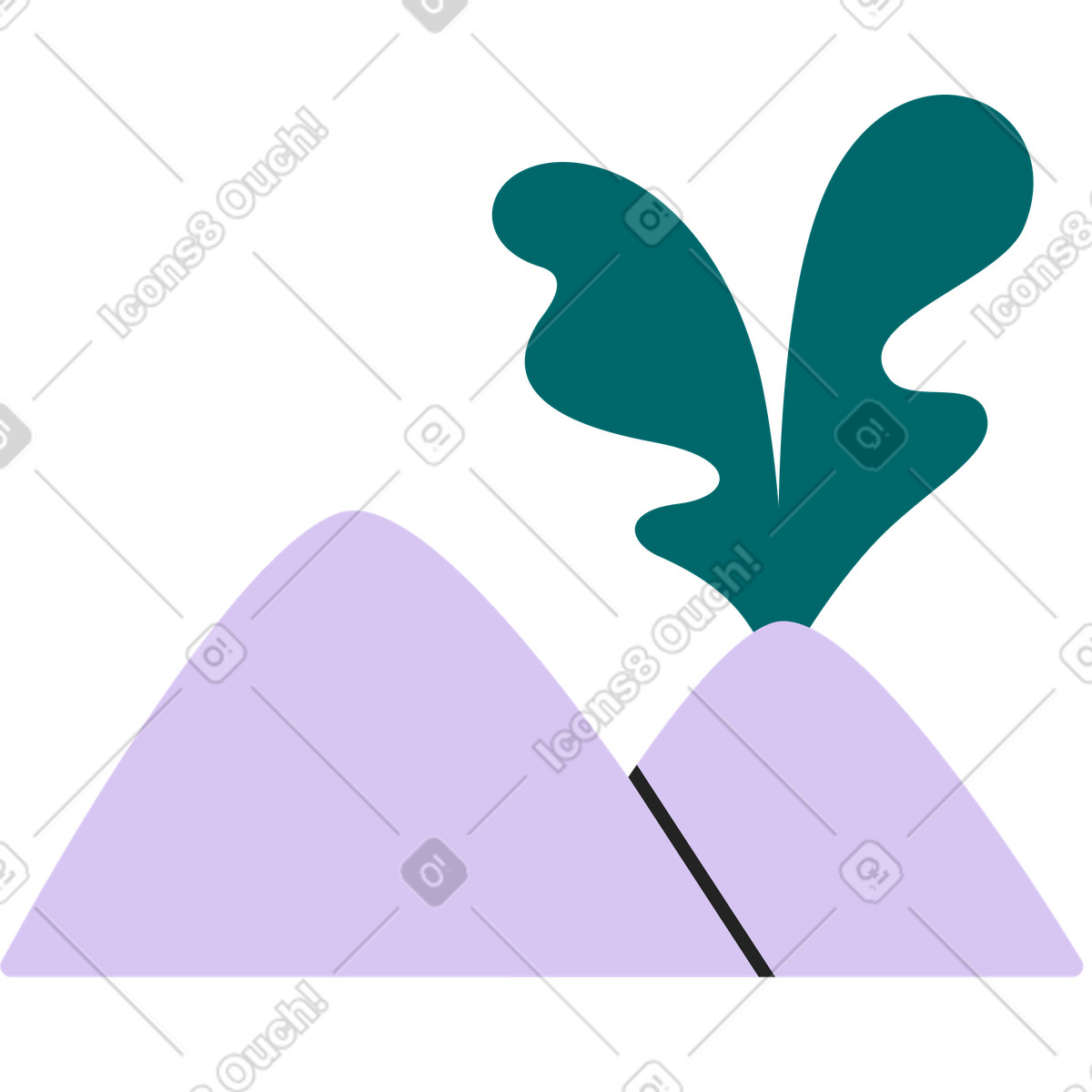Boden mit karotten-Illustration im Sammy Line-Stil als Download in PNG, SVG
