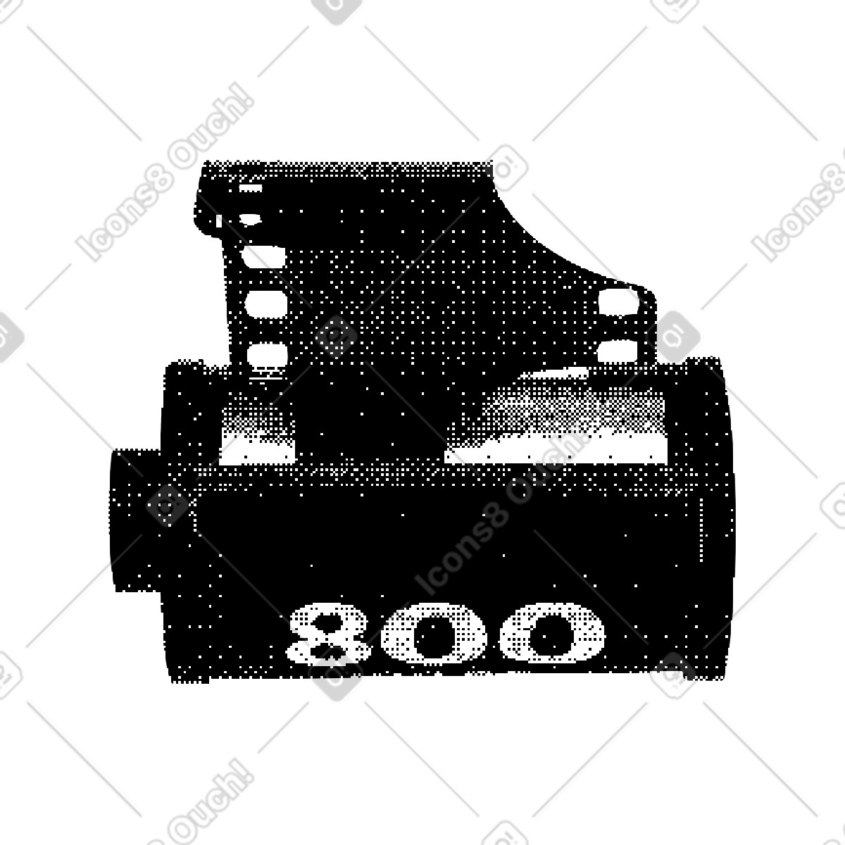 Illustration Film photographique dans le style Bitmap à télécharger aux formats PNG, SVG