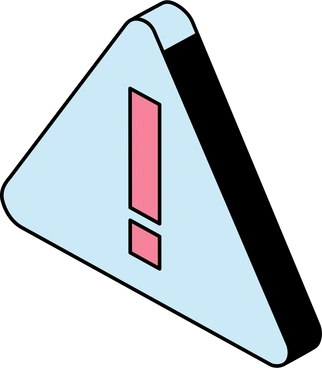 Triangle with exclamation mark PNG, SVG