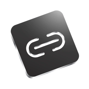A link icon with a sleek design - Token style illustration