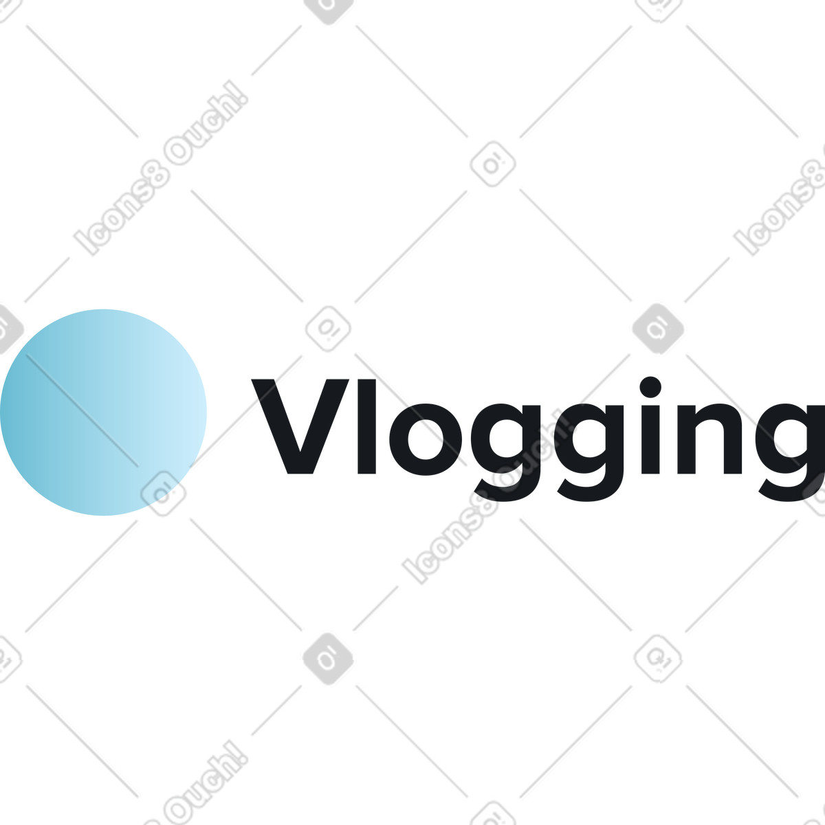 Tag vlog illustrazione in stile Fizzy scarica in PNG, SVG