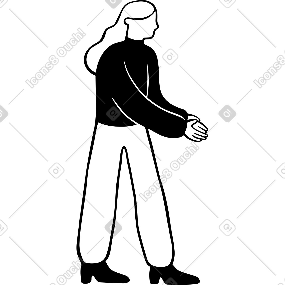下载 Journal 风格的 女人 插画，支持 PNG、SVG 格式