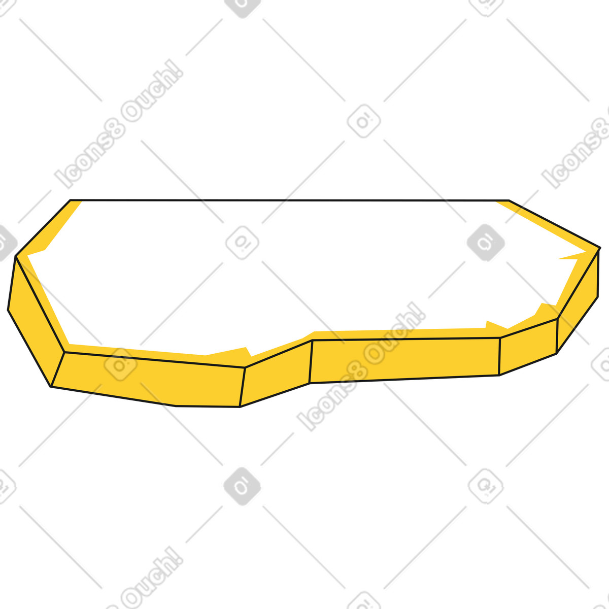Taxi スタイルの Large antarctic ice floe のイラストをPNG、SVG形式でダウンロード