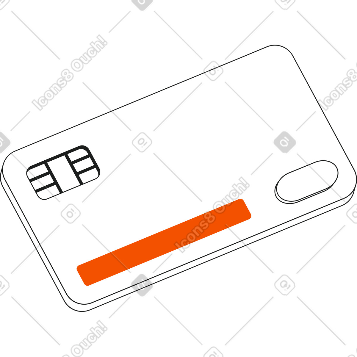 Иллюстрация Белая карта в стиле Strict — скачать в форматах PNG, SVG