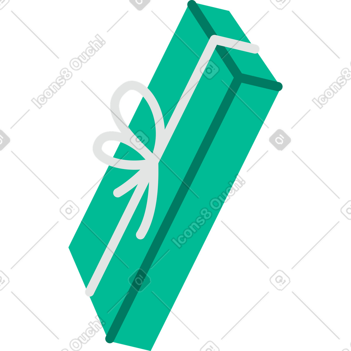 Geschenkbox-Illustration im Active-Stil als Download in PNG, SVG