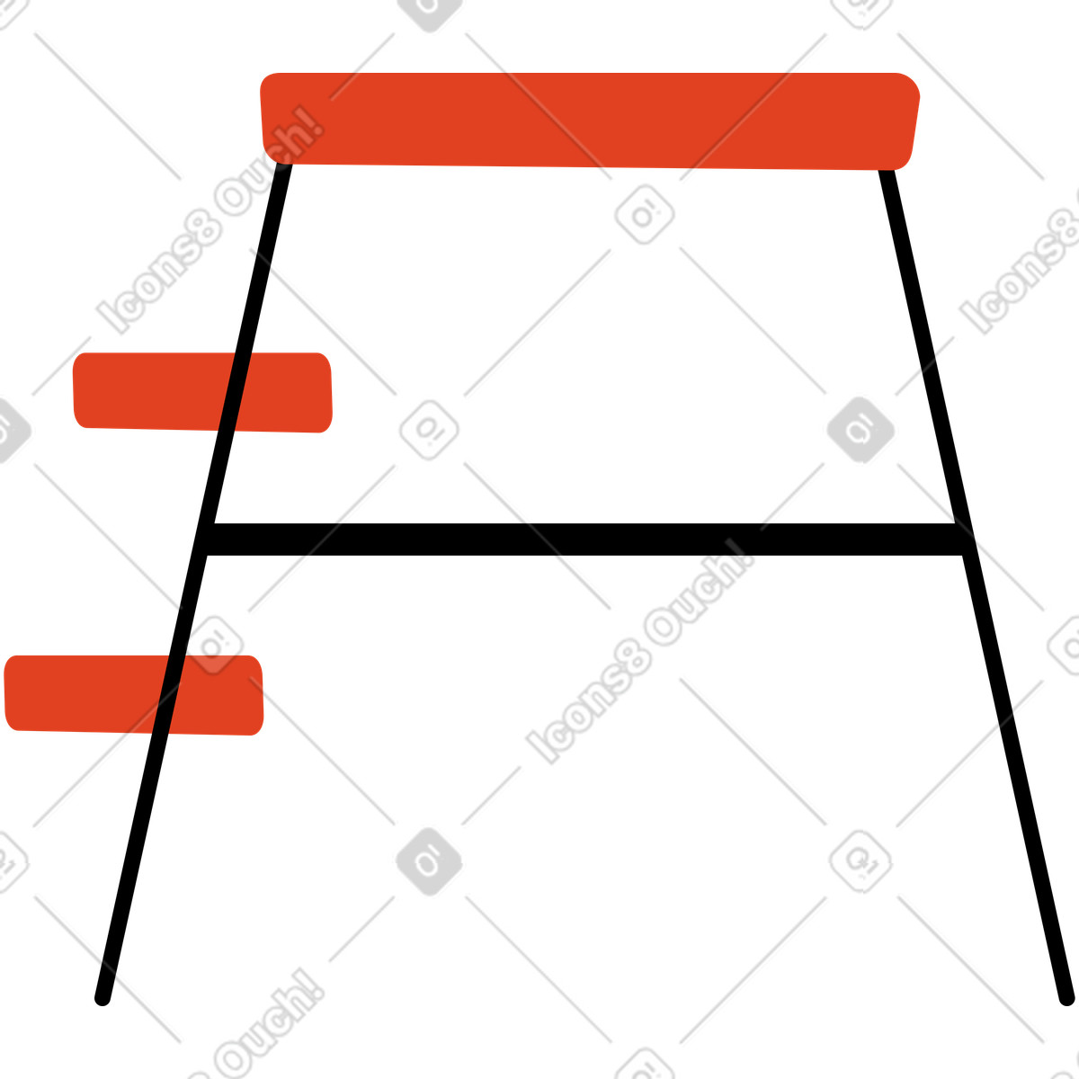 Иллюстрация Складная лестница в PNG и SVG