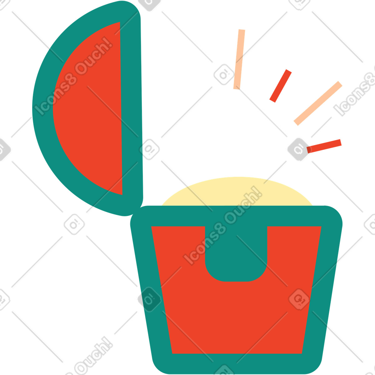Treasure illustration in Polar style download in PNG, SVG