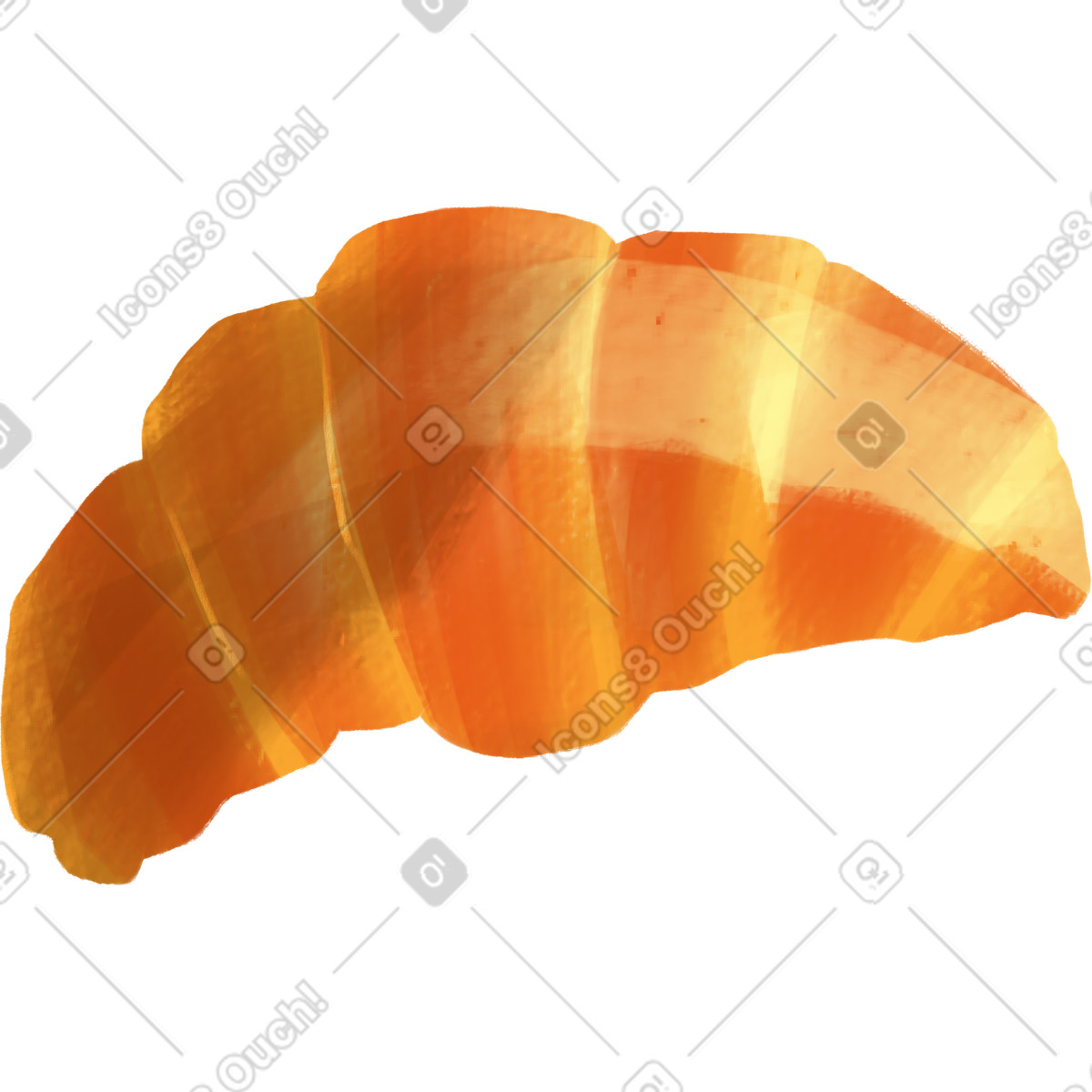 Illustration Croissant dans le style Sunday à télécharger aux formats PNG, SVG