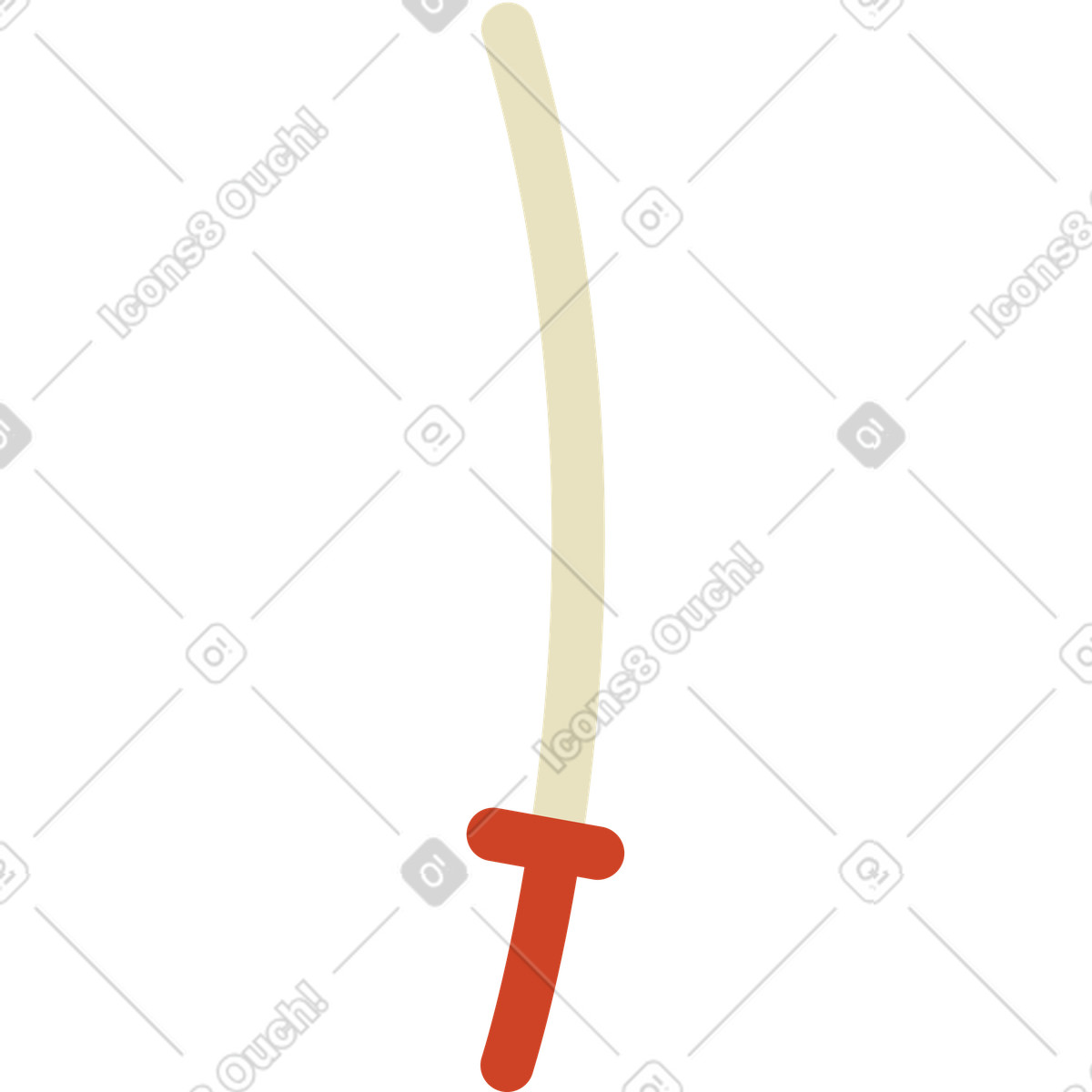 Katana sword-Illustration im Arabica-Stil als Download in PNG, SVG
