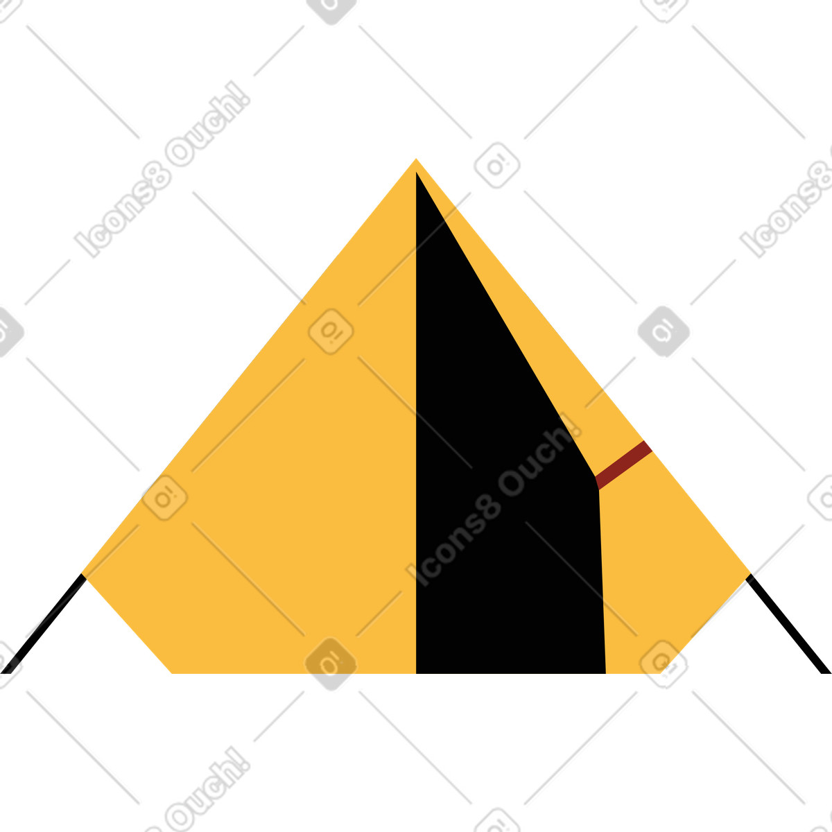 下载 Burgundy 风格的 帐篷 插画，支持 PNG、SVG 格式
